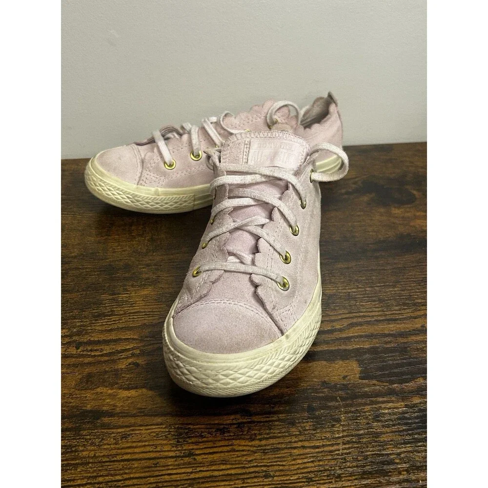 Converse Pink Chuck Taylor All Star Low Top Sneakers, Youth Kids Size 3